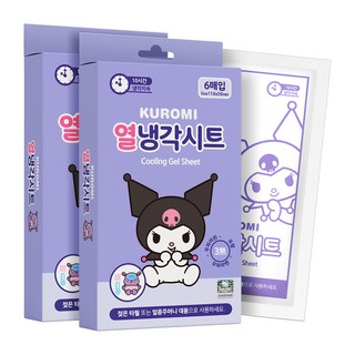 아텍스 쿠로미 열냉각시트, 2개, 6개입