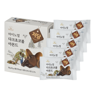 마이노멀 알룰로스 다크 아몬드 초코볼 5p, 150g, 1개 초콜릿