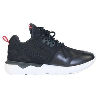 Adidas Originals Tubular Weave 22.5cm 黑紅 時尚休閒運動鞋, UK 4, 黑紅色