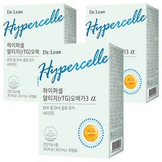닥터린 하이퍼셀 알티지 오메가3 알파, 30정, 3개