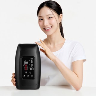 닥터포텐 프리미엄 온열 손가락 손 마사지기 X Pro HM-001, 블랙