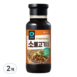 청정원 명가 소불고기 양념, 500g, 2개