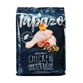 Tapazo 成貓用凍乾雙饗宴 低敏配方乾糧,雞肉口味，高營養配方，鎖住食材的營養與風味, 雞肉, 6.8kg, 1袋
