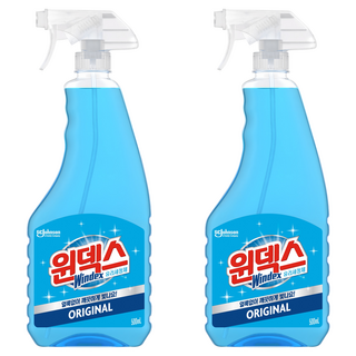 윈덱스 분무기형 유리세정제, 500ml, 2개