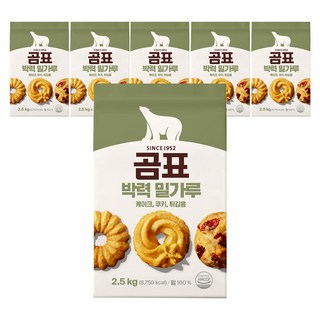 곰표 박력다목적용 밀가루, 2.5kg, 6개