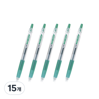 파이롯트 주스 젤잉크펜 0.5mm LJU-10EF, 그린, 15개