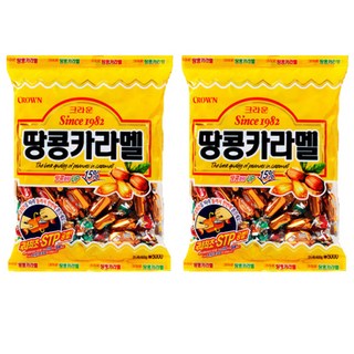 크라운 땅콩카라멜, 324g, 2개