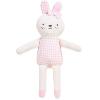 오가닉붐 유아용 롱롱이 토끼 애착인형, 여아, 1개