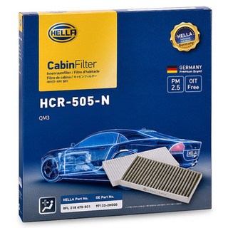 헬라 차량용 에어컨필터, 1개, HCR-505-N(QM3)