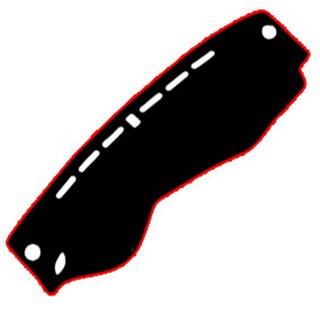 블랙라벨 샤무드 논슬립 대쉬보드커버 블랙 + 레드, 현대, 아반떼AD(센터 유)