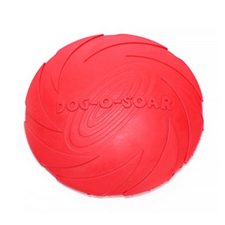 알럽펫 DM 강아지 프리스비 원반 대형 18cm, 큰 레드, 1개