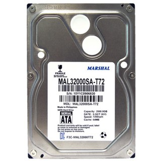 마샬 2TB 데스크탑HDD MAL32000SA-T72