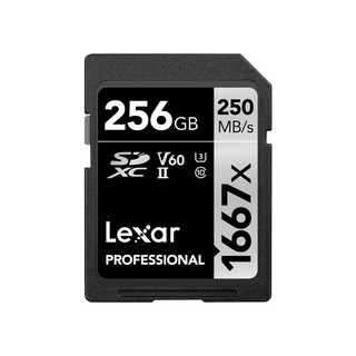 렉사 메모리 카드 SD 캐논 소니 니콘 카메라 1667배속 V60, 256GB, 1개