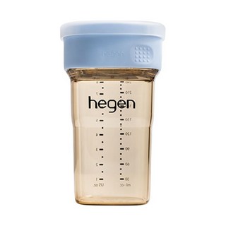 hegen 轉轉星系PPSU多功能360°學飲杯, 240ml/8oz, 防漏, 不含BPA, 沁藍, 1個