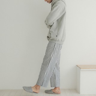 글램공감 순면 줄무늬 9부 파자마 바지