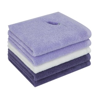 Moohan Towel 薰衣草香味擦手巾 薰衣草紫色 2入+深紫色 2入+白色, 混色, 1組