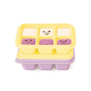 MOTHER'S CORN 副食品保存冰盒, 黃色+薰衣草紫, 90ml, 2入
