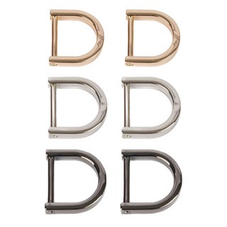 브랜드얀 D링 3종 세트, 골드 + 실버 + 흑니켈, 2세트