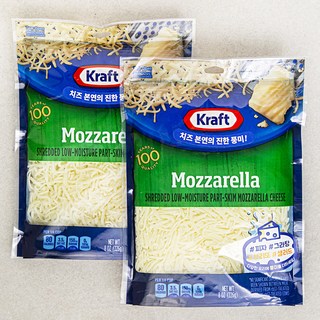 크래프트 슈레드 모짜렐라 치즈, 226g, 2개입, 1개