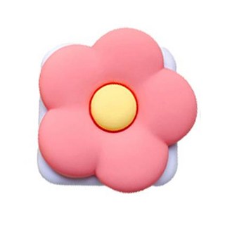 고지비 꽃 플립 리얼 거울 스마트톡, 핑크, 1개