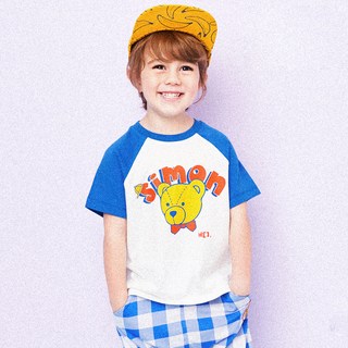 헤이미니 남아용 통기성 NEW 꼬마 베어 라글란 티셔츠