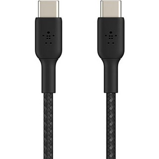 벨킨 부스트업 브레이디드 USB-C to C타입 고속 충전 케이블 CAB004bt2MBK, 블랙, 1개, 2m