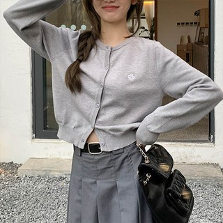 andstyle 女款夾子刺繡針織短開襟衫 261593