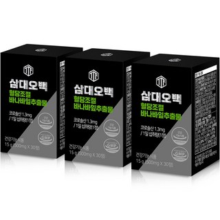 삼대오백 혈당조절 바나바잎추출물 정제 영양제 15g, 30정, 3개