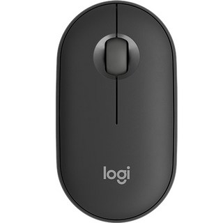 로지텍 무소음 무선 마우스 Pebble M350S, 블랙