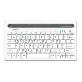 엔보우 N패드 프로 블루투스 3채널 무선 텐키리스 키보드, 화이트, NPADPRO