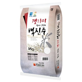 독정RPC 2024년산 햅쌀 경기미 백진주 쌀, 상, 10kg, 1개_품질 좋은 백진주쌀 10KG로 건강하고 맛있는 밥맛 더하기