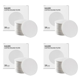 칼딘 모카포트 여과지 더치커피기구 올 라운드 포터필터 51mm, 100개입, 4개