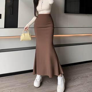 아틀리에나인 여성용 에센셜 슬릿 벨트 스커트 SK-5007 롱스커트 9 비비에모 슬림핏 머메이드 롱 스커트 05833