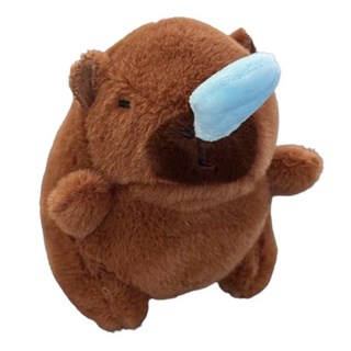 다다랜드 뚠빵한 카피바라 동물 인형 키링, 12cm, 콧물흘리는카피바라, 1개