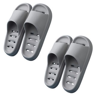 그레이 블럭마트 남성용 물빠짐 욕실화