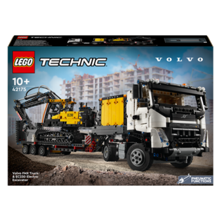 레고 테크닉 Volvo FMX 트럭 및 EC230 전기 굴착기 42175 혼합색상 1개 상품 이미지