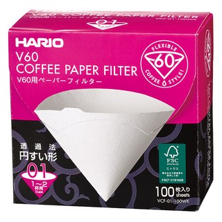 하리오 V60 01W 종이 필터 100개입 (VCF-01-100WK) – 1박스 tb110
