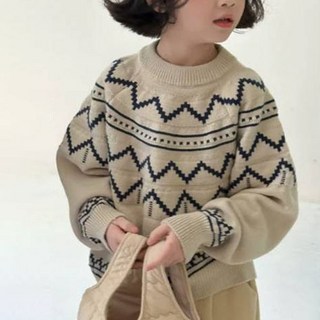 Arbe 아동용 보넌 지그잭 니트 상품 이미지