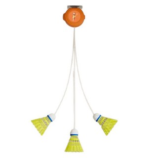 마샤투 셀프 실내 배드민턴 부메랑 셔틀콕 3p + 리드줄 세트 혼합색상 4개입 1세트 상품 이미지