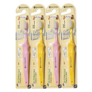 닥터치카 C4.5 어린이 칫솔 2종 x 2p 세트, 1세트, 4개입, 혼합색상