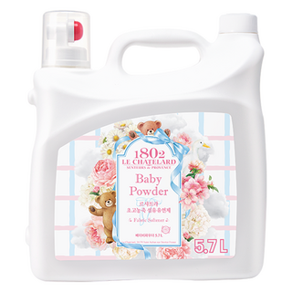 르샤트라1802 초고농축 섬유유연제 베이비파우더향 본품, 5.7L, 1개