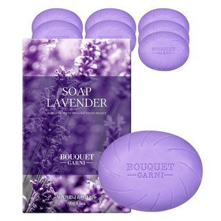 부케가르니 딥 라벤더 비누, 90g, 8개