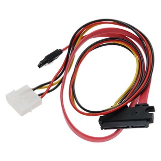 컴스마트 7P 하드 HDD + IDE 4P MSAS 29P F SATA 데이터 전원 변환 케이블 P2171, 1개, 50cm