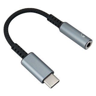 컴스 오디오 C타입 3.5mm 스테레오 AUX DAC 이어폰 젠더 (10cm) – 1개