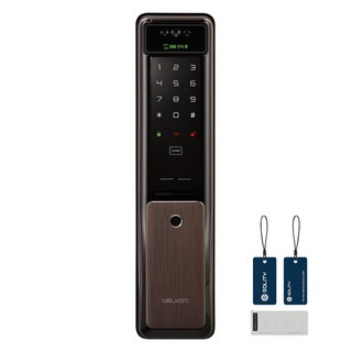 솔리티 웰콤 WiFi 얼굴인식 푸시풀 Iot 디지털 도어락 WSP-2900A PLUS, 고객직접설치