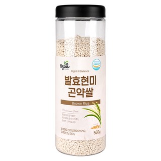 토종마을 라이트 앤 밸런스 발효 현미 곤약쌀, 550g, 1개
