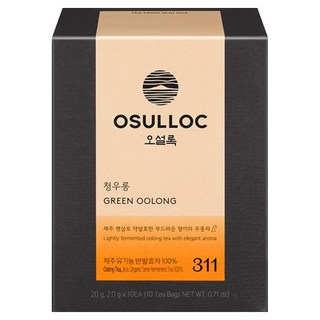 오설록 청우롱 피라미드 티백 우롱차, 2g, 10개입, 1개 오설록제주화산우롱차