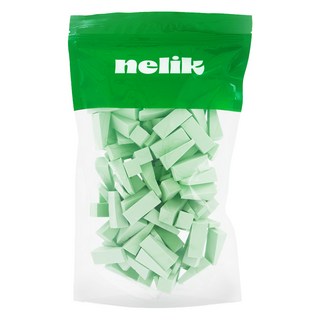 넬릭 올데이 메이크업 대용량 조각 퍼프 100p, 1개, 민트
