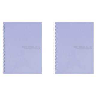 아이비스 컬러 PP 스프링 클리어파일 40, 바이올렛, 2개