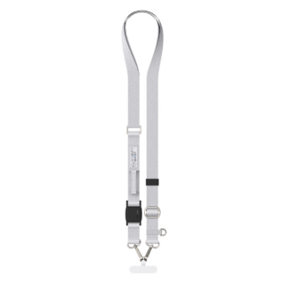 NAUGHTY GHOST 頑皮鬼 Versa Fidlock Strap 機能快扣手機掛繩套組 可調式背帶一秒快拆 90g, 星耀銀, 1組